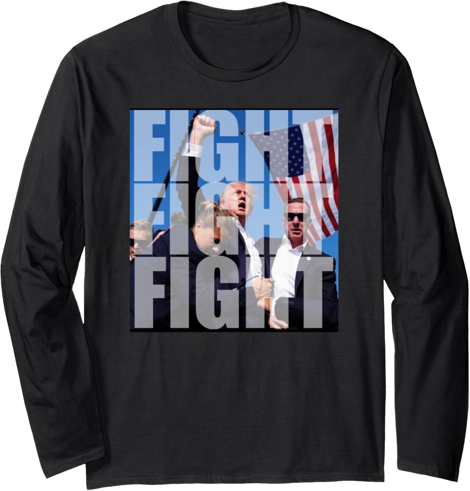 Fight For Donald Trump 2024 USA Election Voting Long Sleeve Tshirt