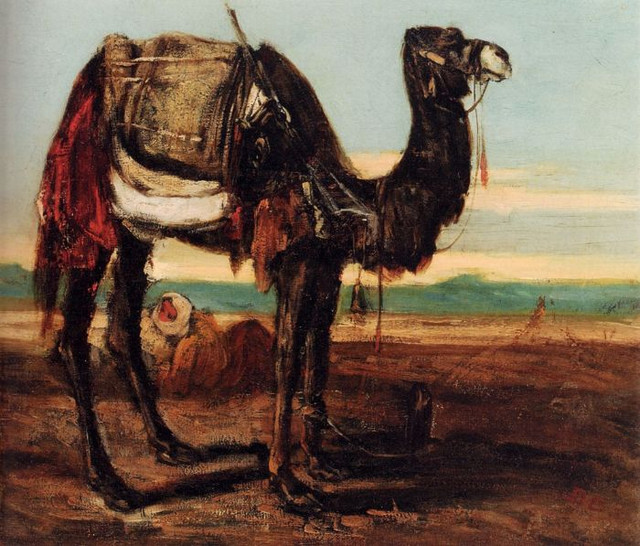 Alexandre-Gabriel-Decamps-A-Desert-Landscape