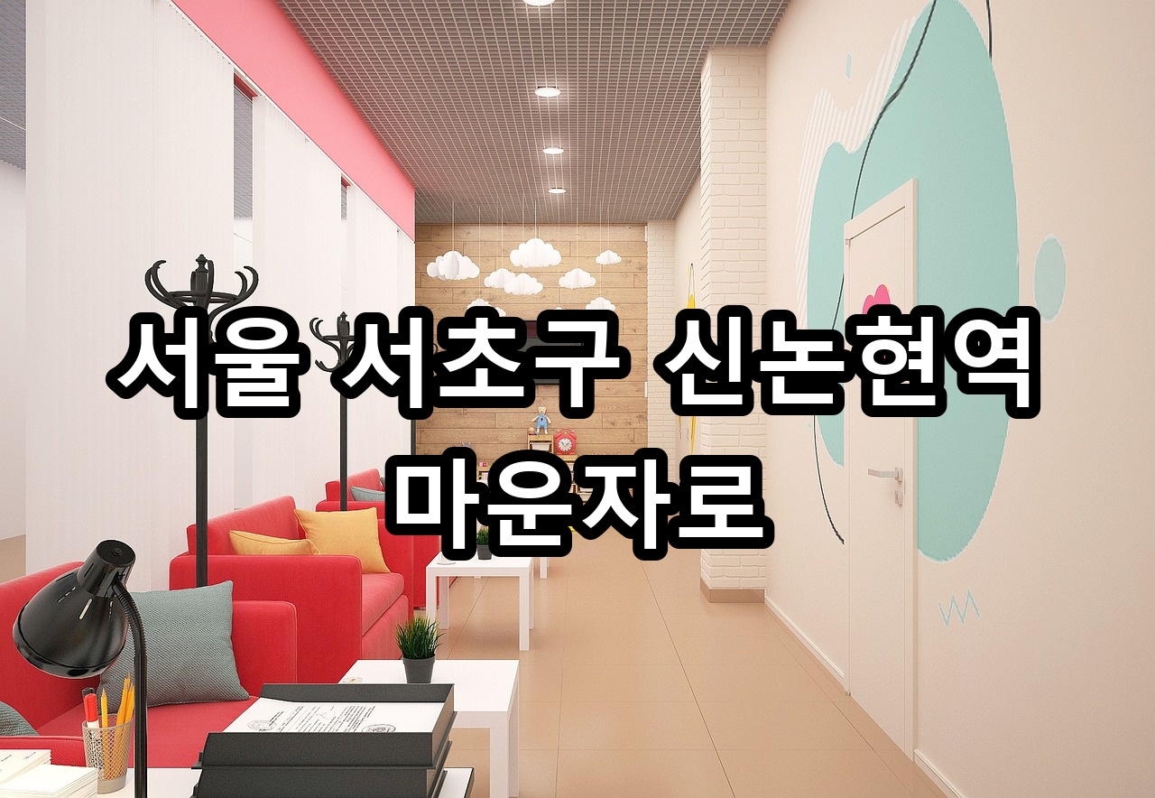 서울 서초구 신논현역 마운자로 안내