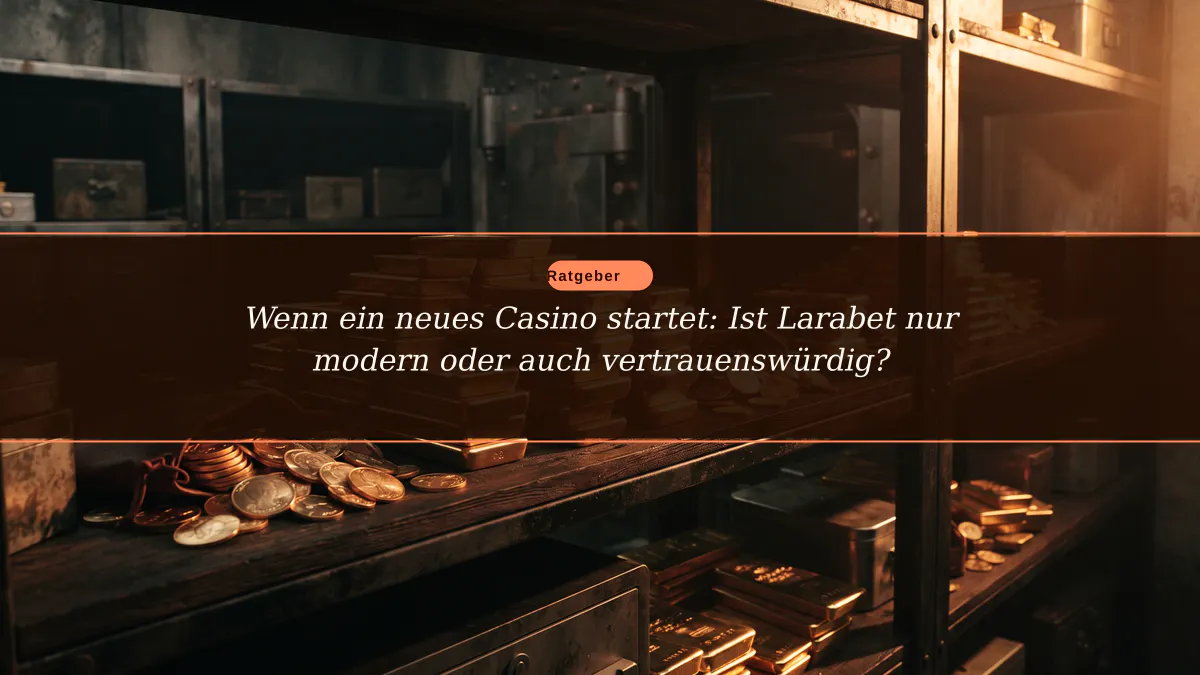 Wenn ein neues Casino startet: Ist Larabet nur modern oder auch vertrauenswürdig?