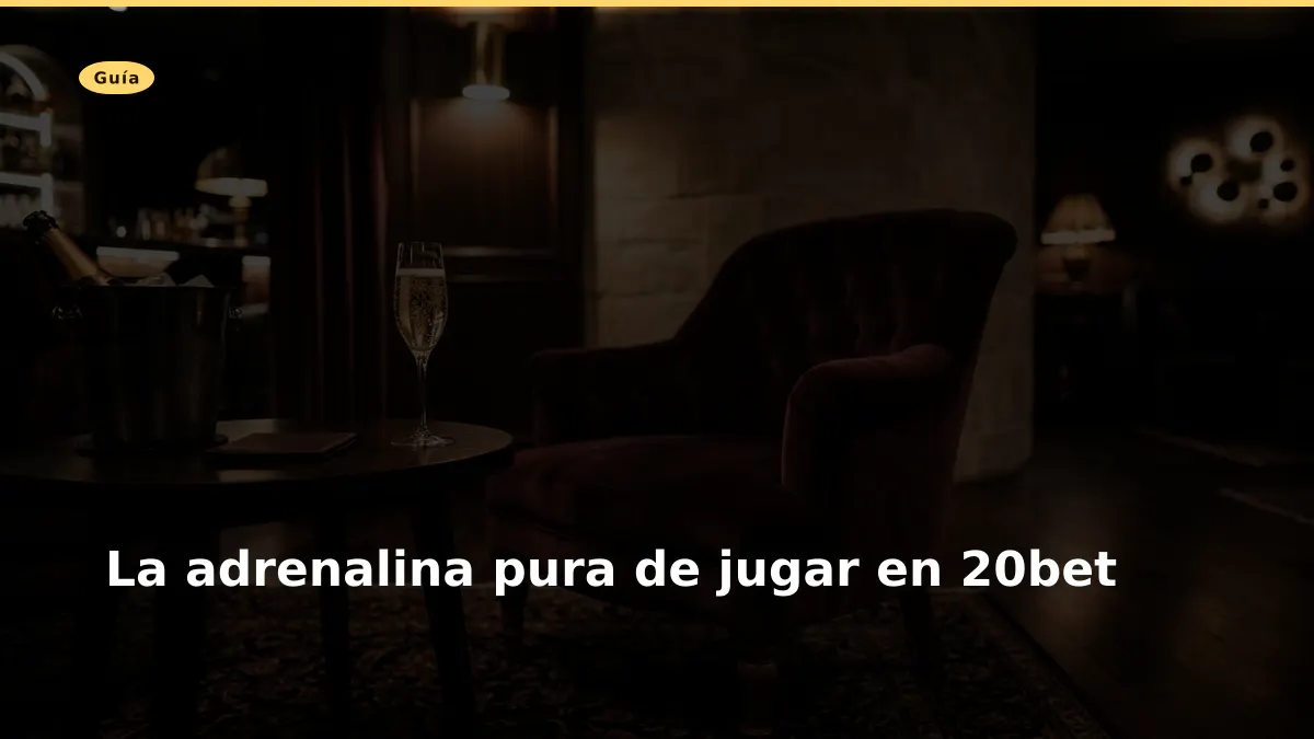 La adrenalina pura de jugar en 20bet