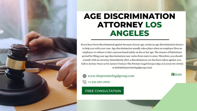 At The Premier Legal Group, we understand the nuances of legal challenges, ensuring personalized and effective representation. As Los Angeles Employer Retaliation Lawyers, we advocate for your rights with expertise and passion. Our LGBT Discrimination Lawyers are champions of equality, providing comprehensive legal support.. Call to Action: Trust us for justice! Contact The Premier Legal Group today at [1 (213) 293-2909r] or [info@thepremierlegalgroup.com}. For more details checkout here:- https://www.thepremierlegalgroup.com/age-discrimination-lawyer-los-angeles/