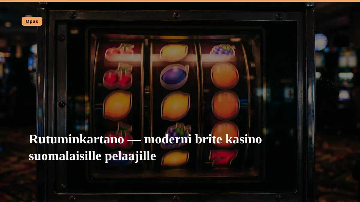 Rutuminkartano — moderni brite kasino suomalaisille pelaajille