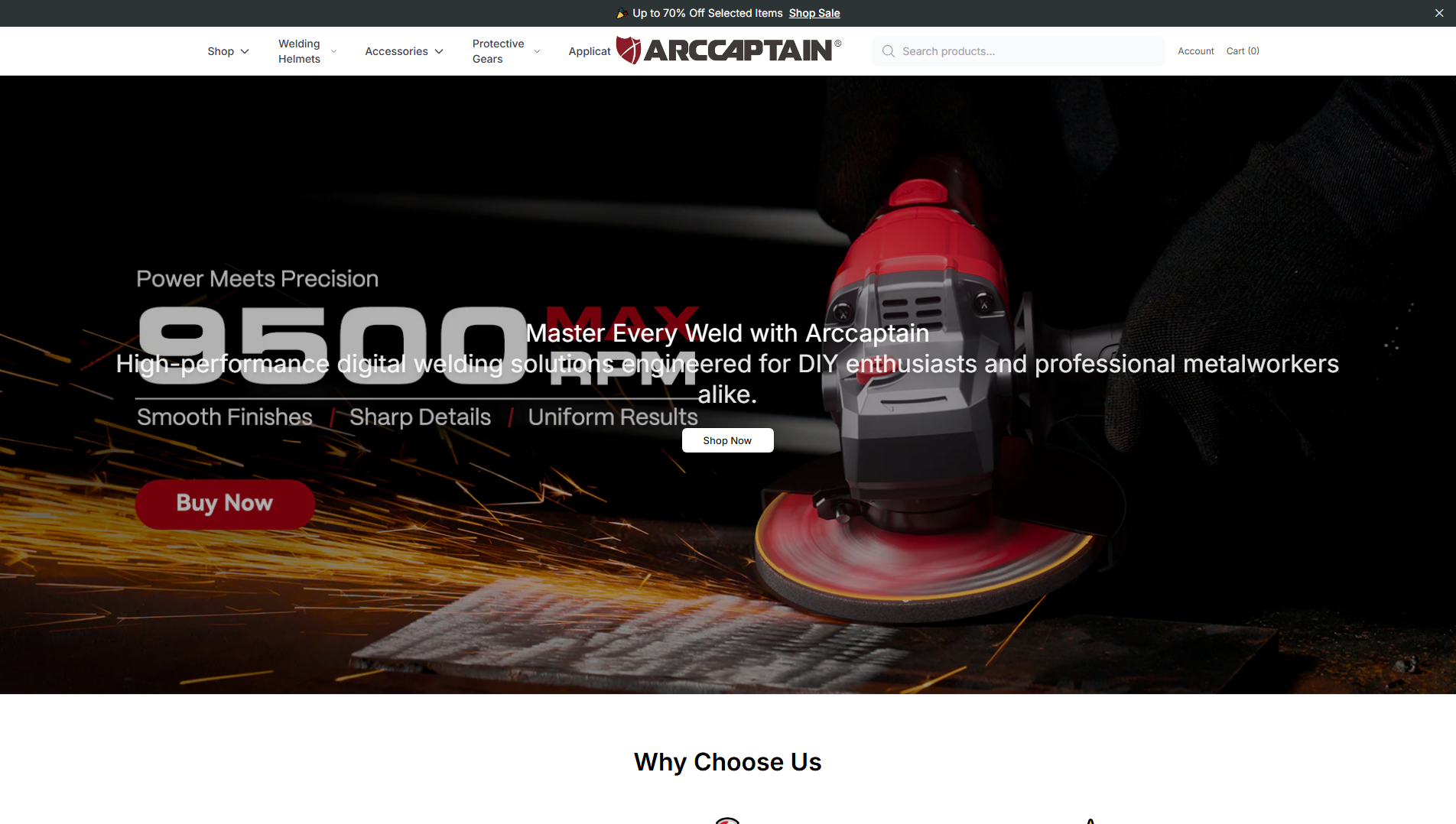 Stored capture of arccaptainstore.shop