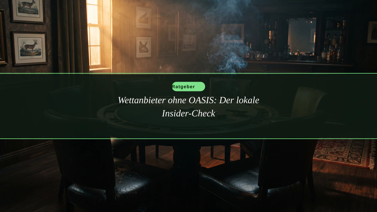 Wettanbieter ohne OASIS: Der lokale Insider-Check