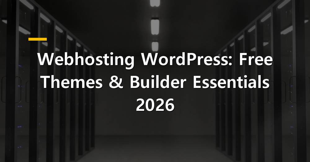 WordPress hosting with various free themes and a website builder icon