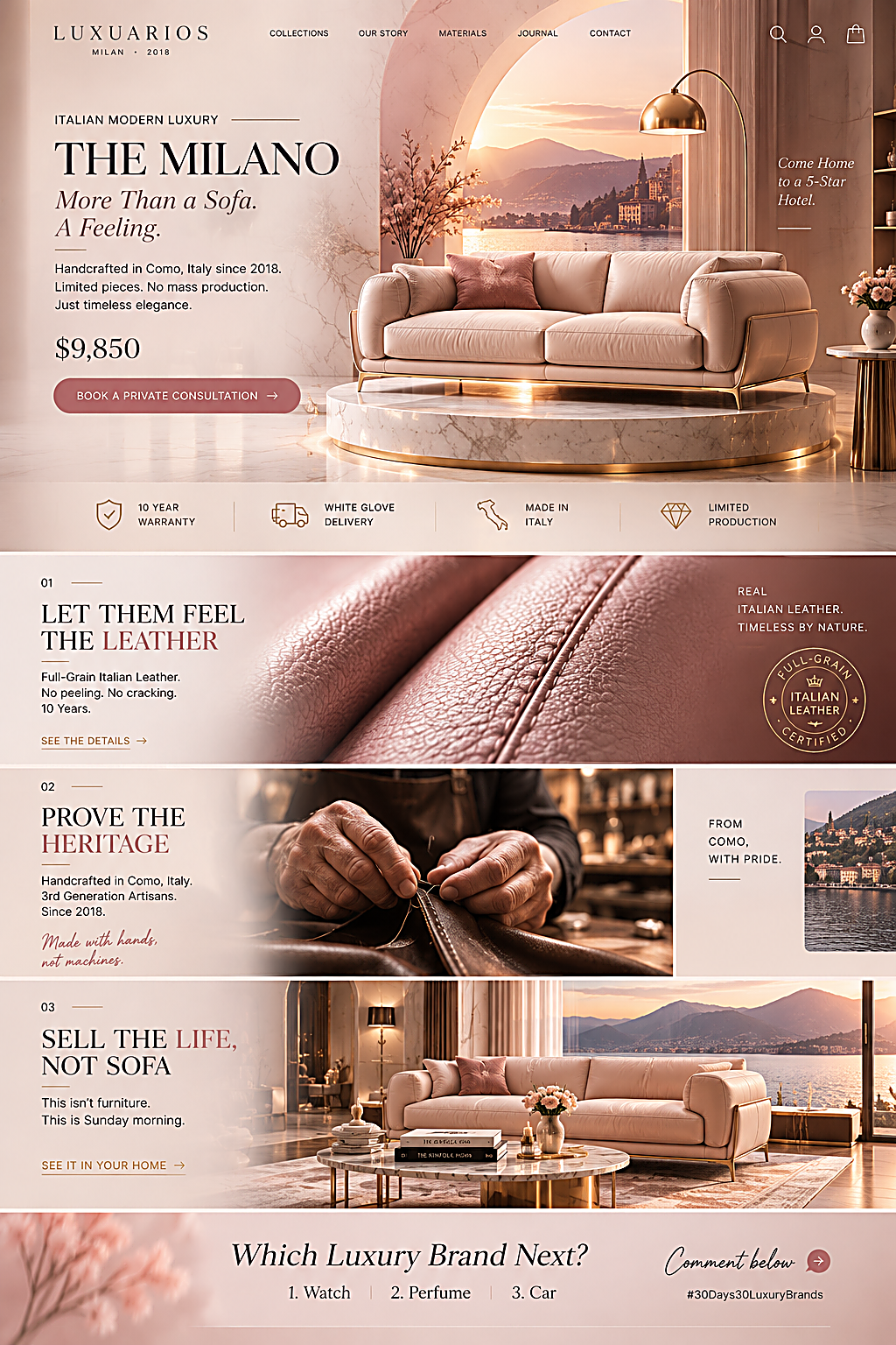 Furniture Store Flow UI Design