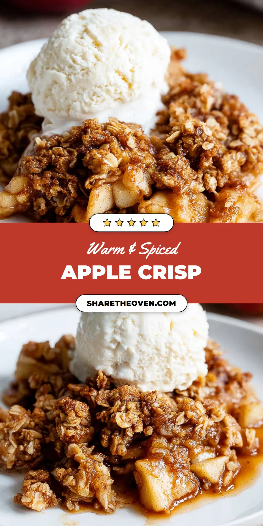 Discover the joy of making an easy homemade apple crisp that combines tender apples with a crispy, buttery topping. This warm spiced apple crisp is ideal for cozy nights with family or friends, making it a delightful dessert that's simple enough for any occasion. Serve it with a scoop of vanilla ice cream for an extra special treat. Don't miss out on the deliciousness, click for the full recipe.