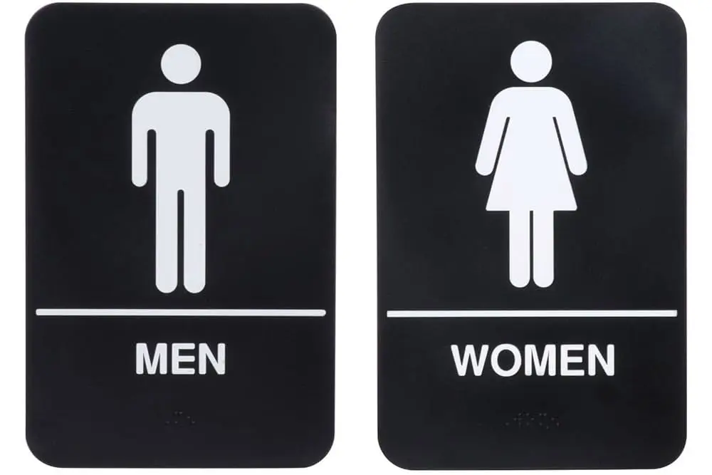 لوحات إرشادية لدورات المياه