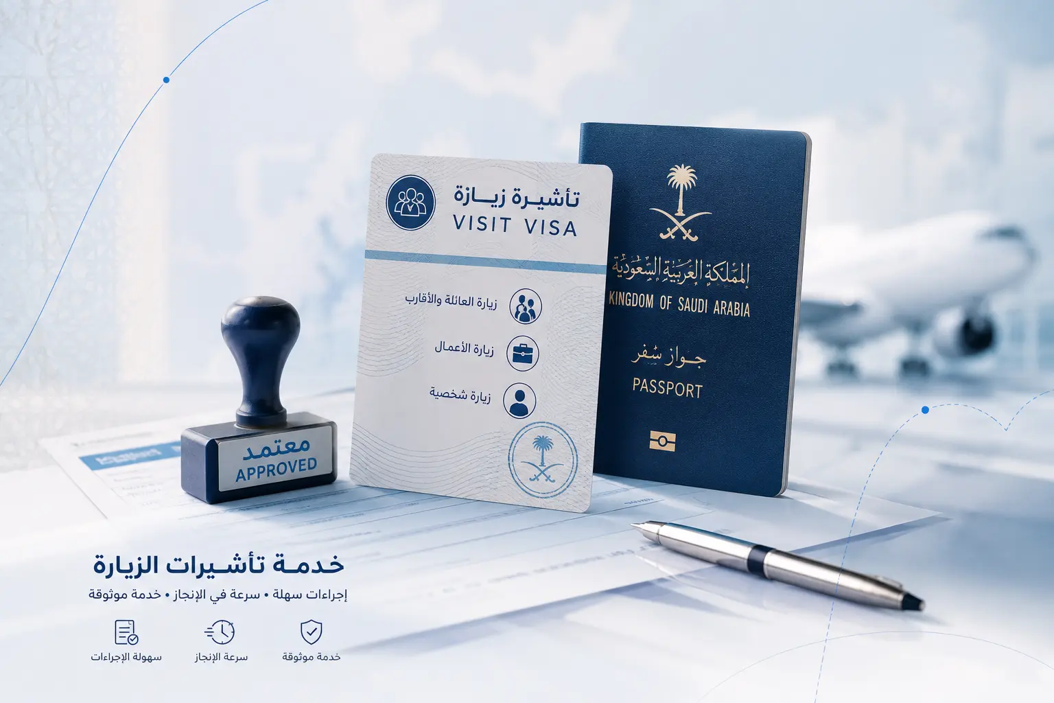 خدمة تأشيرات الزيارة للأفراد والعائلات