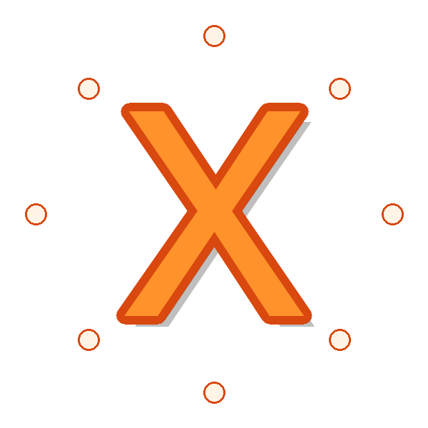 字母X源图