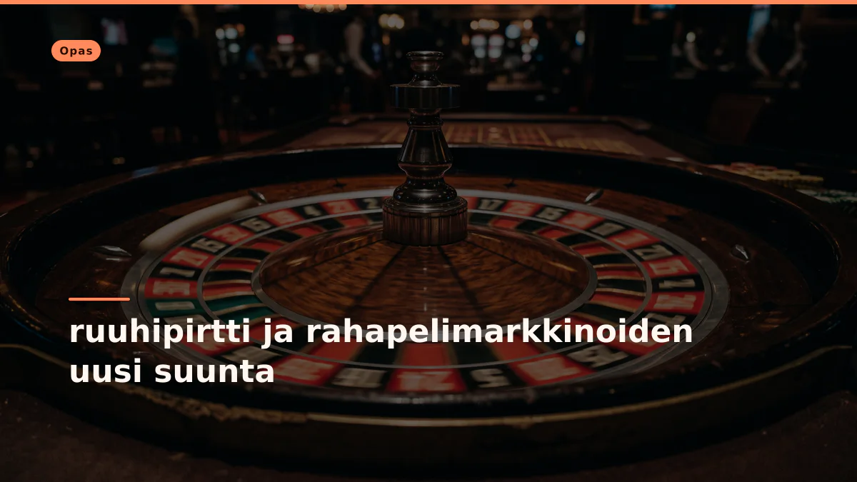 ruuhipirtti ja rahapelimarkkinoiden uusi suunta