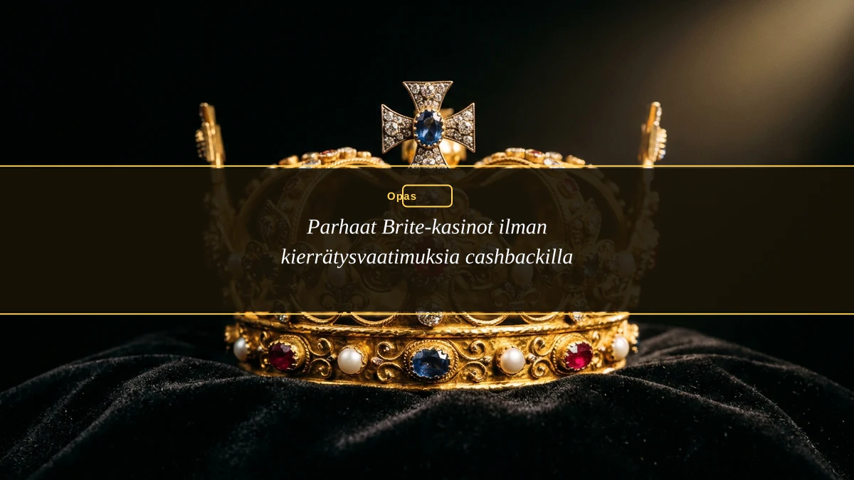 Parhaat Brite-kasinot ilman kierrätysvaatimuksia cashbackilla