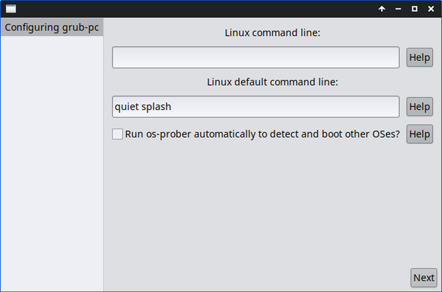 Configure-grub-pc