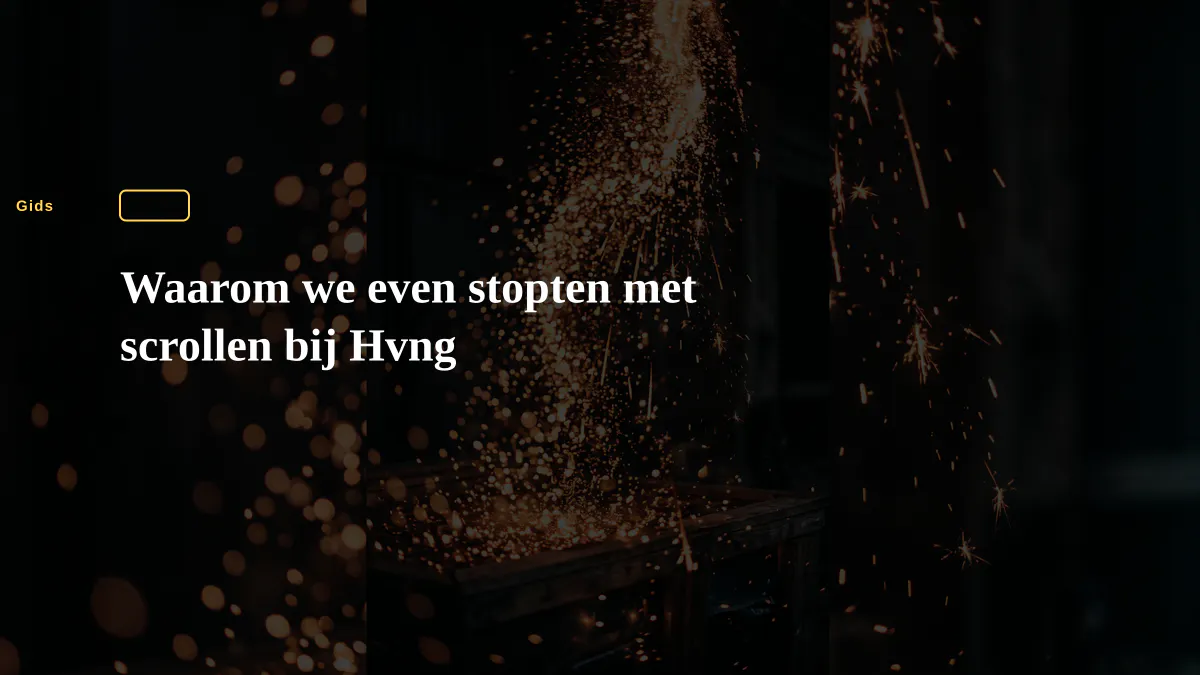 Waarom we even stopten met scrollen bij Hvng
