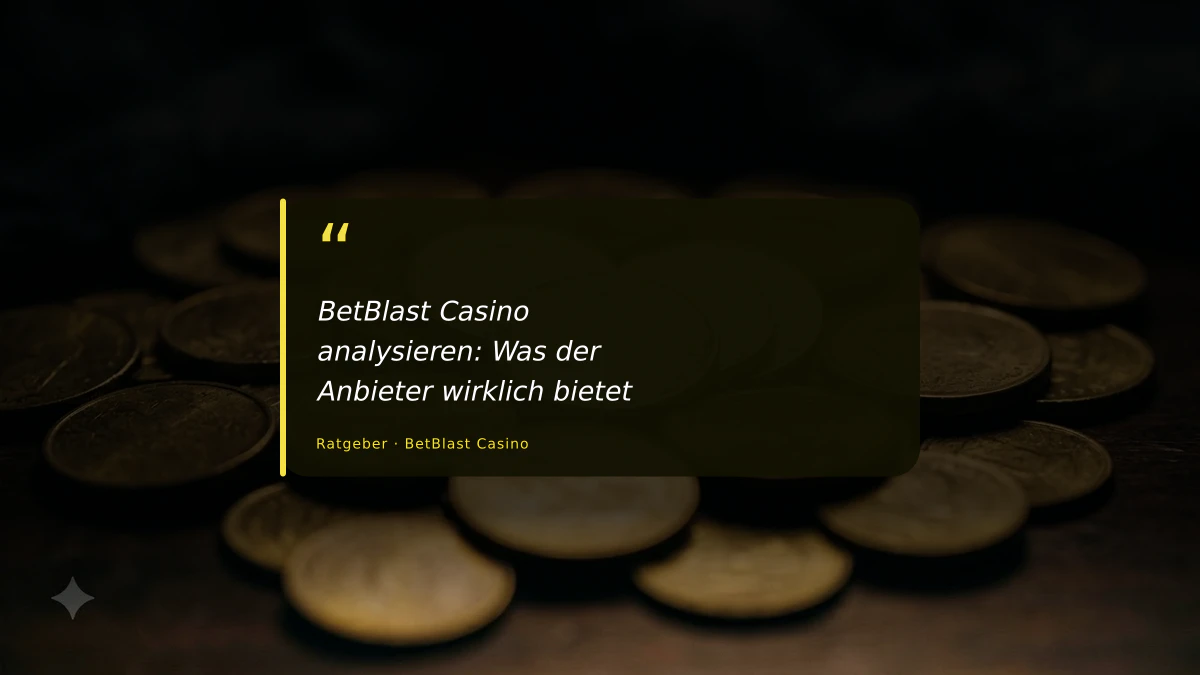 BetBlast Casino analysieren: Was der Anbieter wirklich bietet