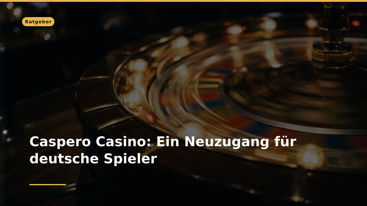 Caspero Casino: Ein Neuzugang für deutsche Spieler