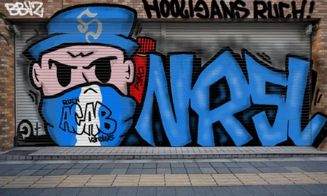 Graffiti artwork by vandald
