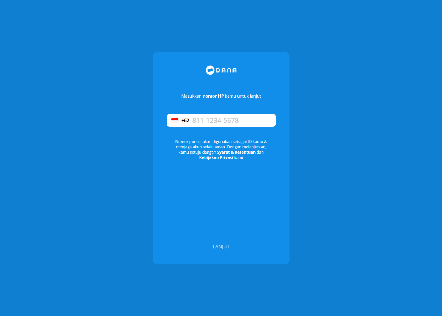 Forensic screenshot of dana-bantuan.official-helpp.web.id showing the phishing page layout
