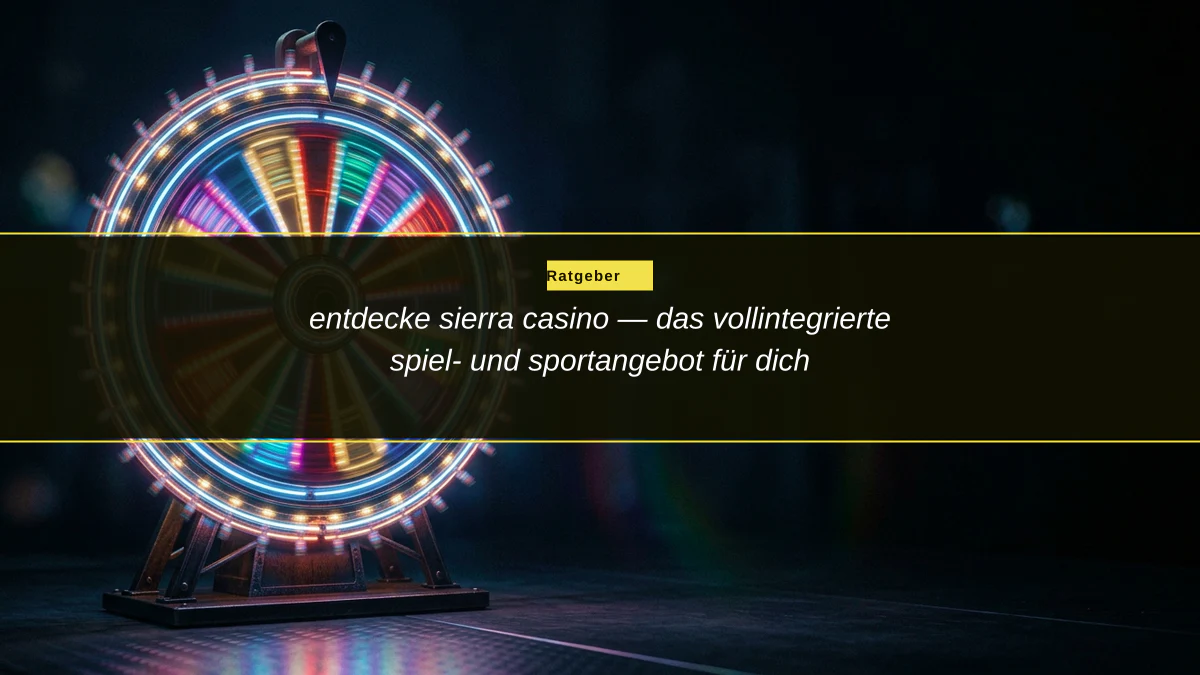 entdecke sierra casino — das vollintegrierte spiel- und sportangebot für dich