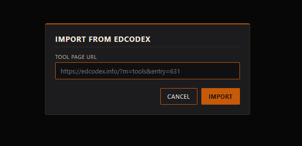 Import from EDCodex