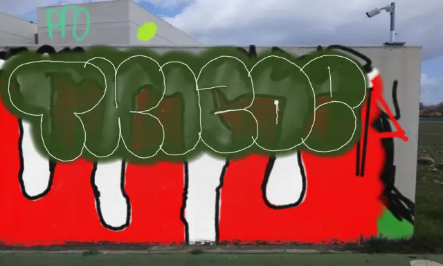 Graffiti artwork by Tkiz
