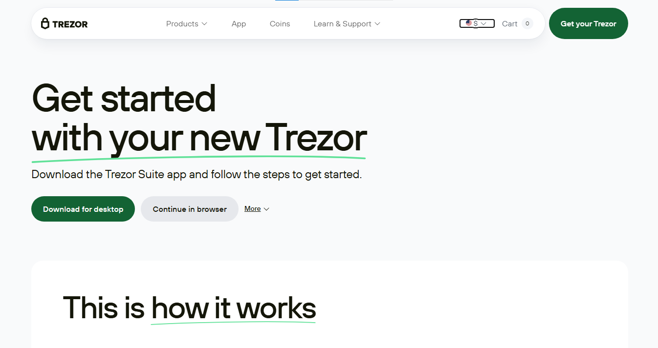 trezorstart