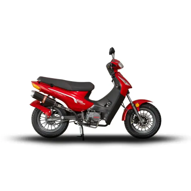 Moto Keller Crono Tunning 125 Rojo de perfil
