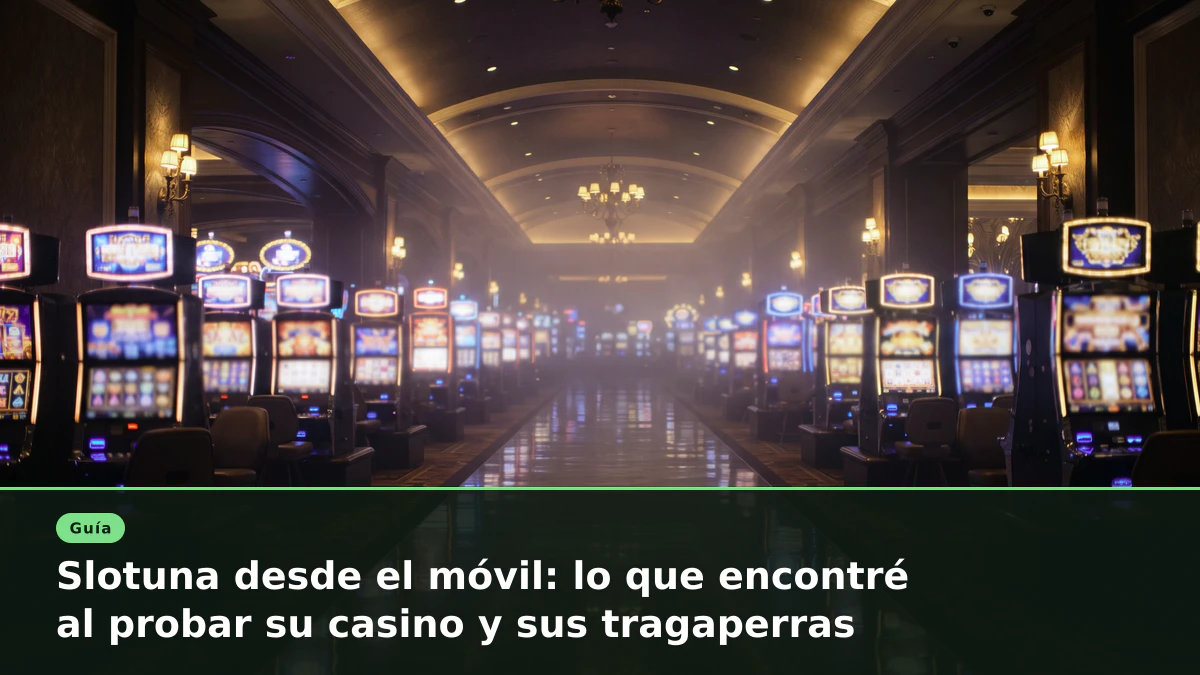 Slotuna desde el móvil: lo que encontré al probar su casino y sus tragaperras