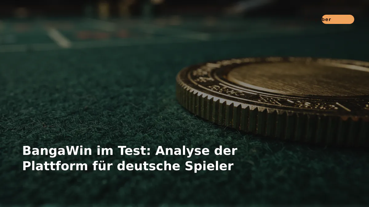 BangaWin im Test: Analyse der Plattform für deutsche Spieler