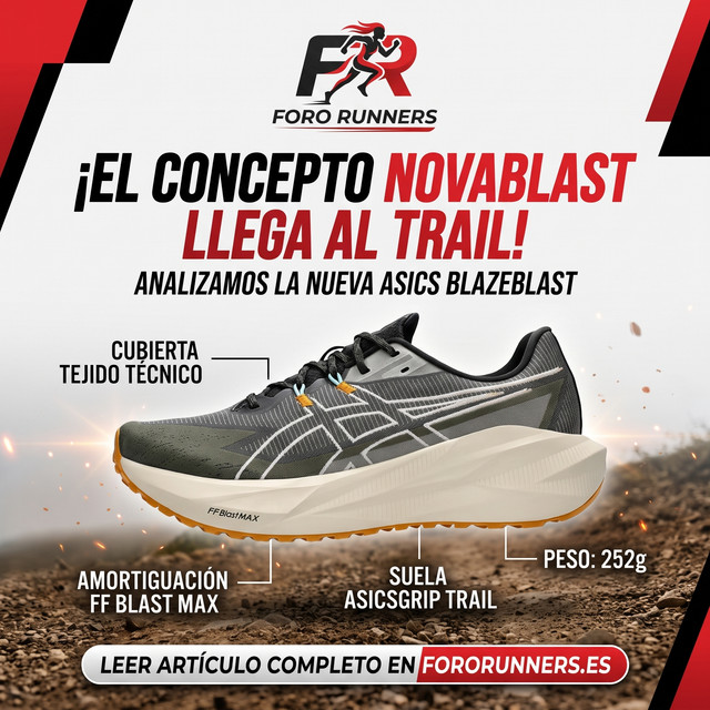 ASICS Blazeblast: la zapatilla que lleva el bote y la diversión de asfalto a los caminos