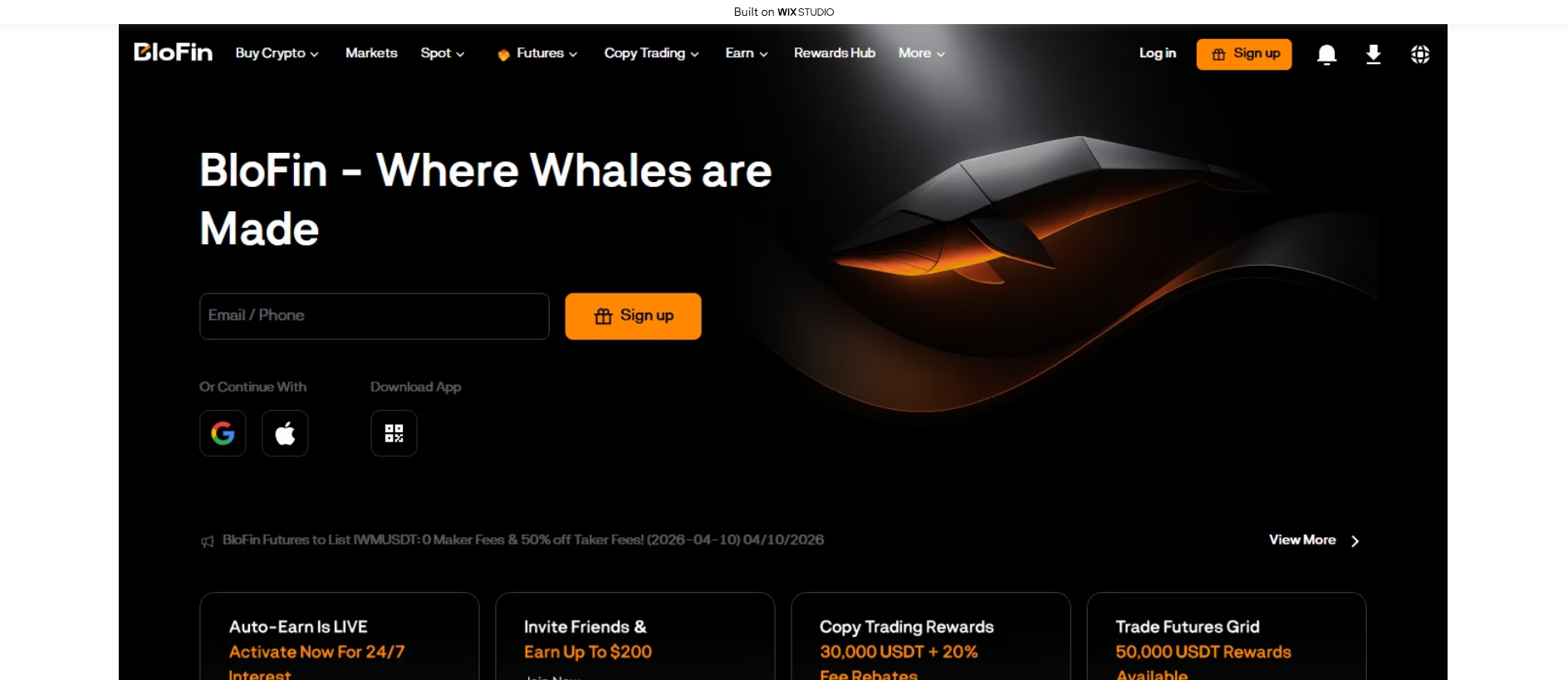 Screenshot of apps-blofim.wixstudio.com