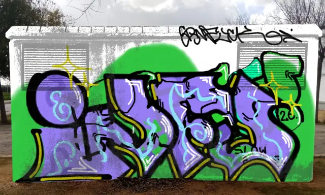 Graffiti artwork by infu