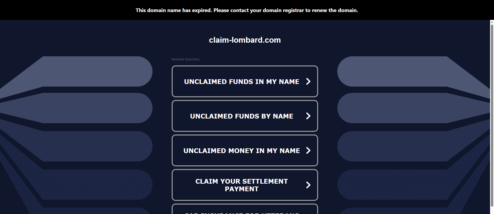 Stored capture of claim-lombard.com