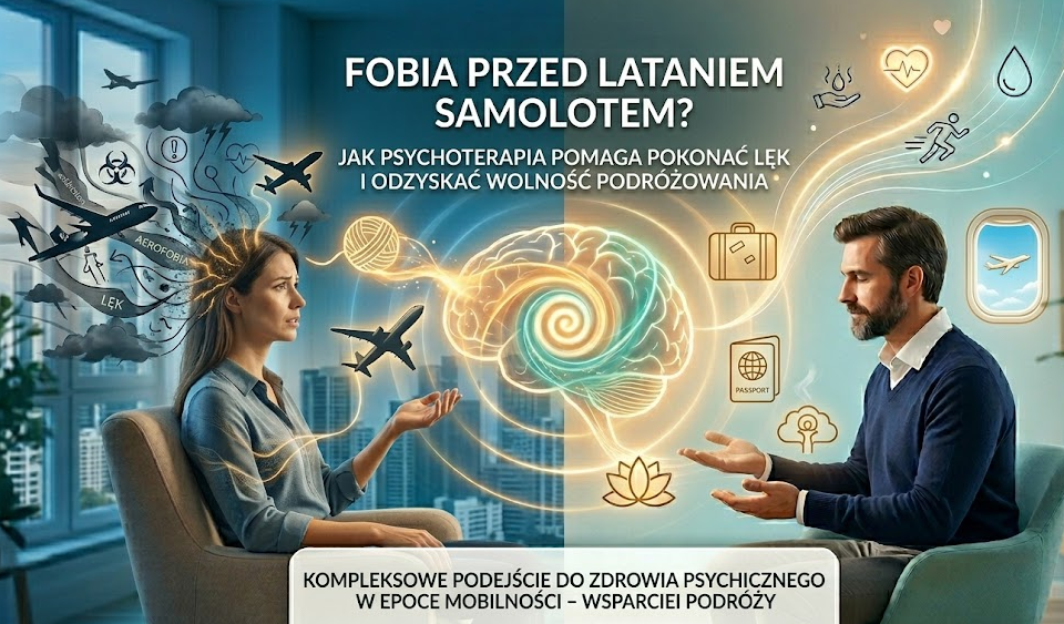 Fobia przed lataniem samolotem – jak psychoterapia pomaga pokonać lęk, który odbiera wolność podróżowania?
