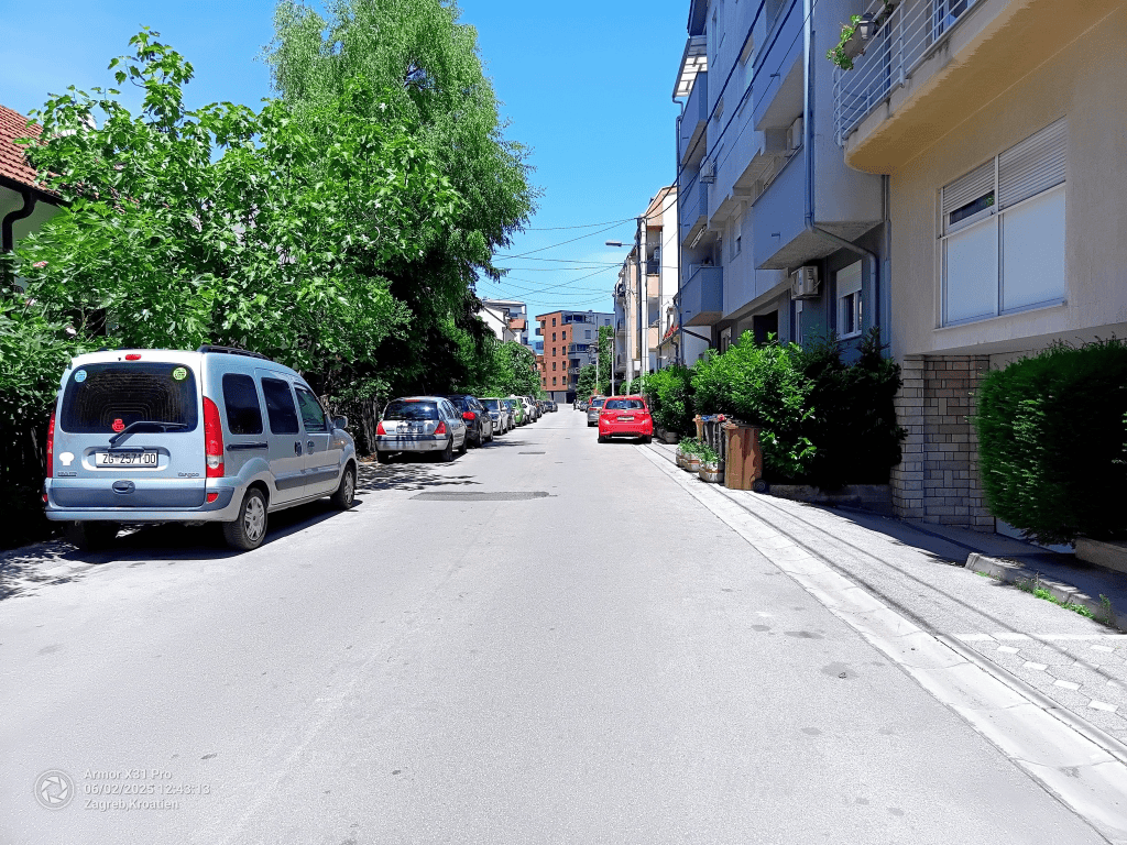 Getting a feel for the streets around the hotel.