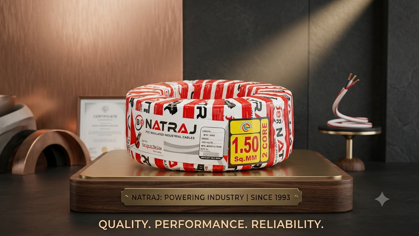 NATRAJ round cable 1.50SQmm 2 core — Ohrim wholesale price 2950