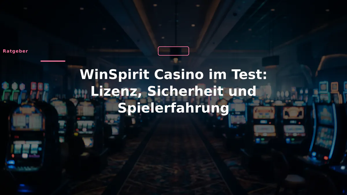WinSpirit Casino im Test: Lizenz, Sicherheit und Spielerfahrung