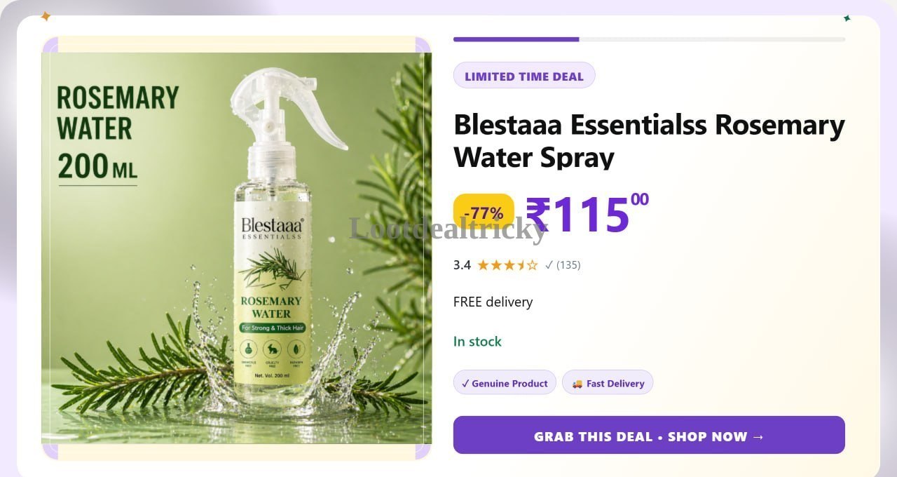 blestaaa Essentialss Rosemary – Just ₹115 | Exclusive Sale Discount blestaaa Essentialss Rosemary – Just ₹115 | Exclusive Sale Discount