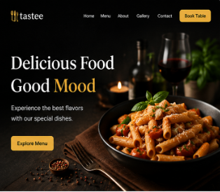 Tastee Restaurant Website