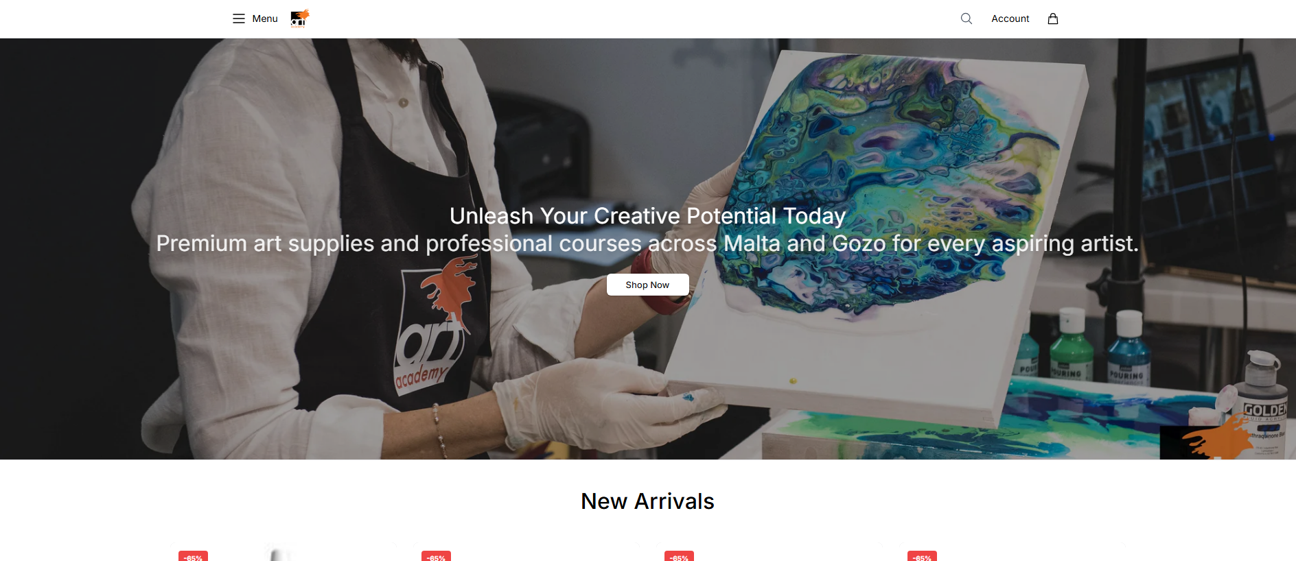 Stored capture of artacademydirectonline.shop