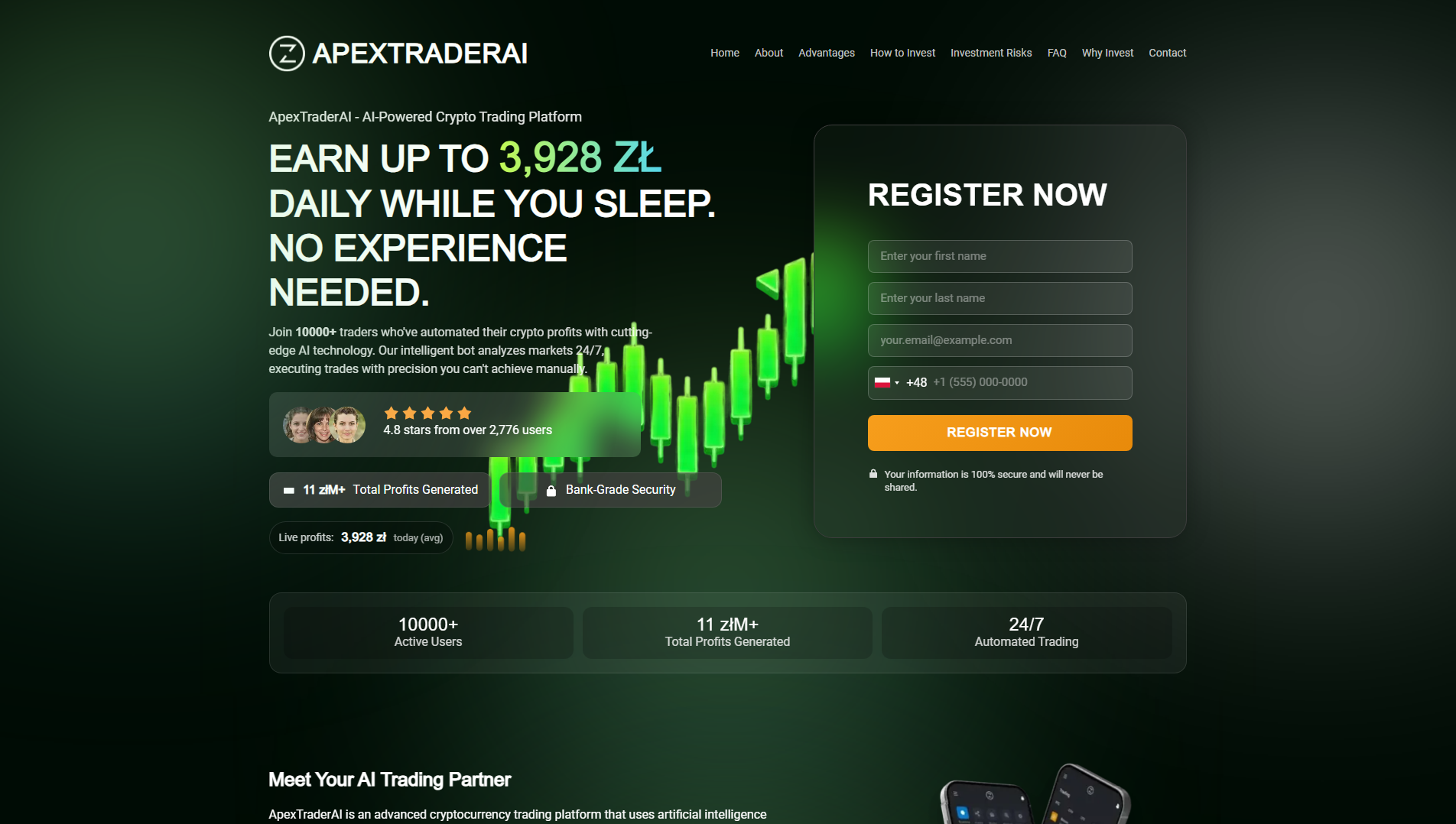 Stored capture of apextraderai.net