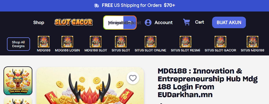 Screenshot of eudarkhan.mn