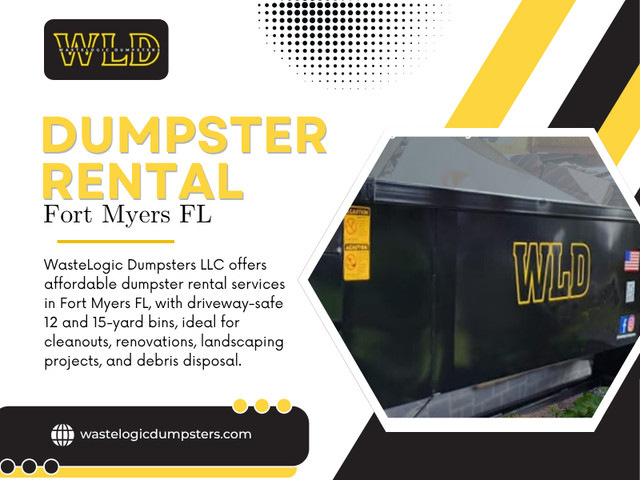 Whether working on a renovation, clearing out a home, or finishing a large property project, choosing a reliable Dumpster Rental Fort Myers FL service from WasteLogic Dumpsters LLC will save you time, effort and ensure a smoother cleanup experience from start to finish.

Find Us On Google Map: https://maps.app.goo.gl/jCGkfirgj44k7hBg9

Contact : WasteLogic Dumpsters LLC

Address: 17940 N Tamiami Trail Ste 110-212, North Fort Myers, FL 33903, United States

Phone Number: 239-412-9432

Read Our Blog:

https://wastelogicdumpstersllc.wordpress.com/

https://wastelogicdumpsters-llc.weebly.com/

https://wastelogicdumpsters.wixsite.com/wastelogic-dumpsters

More Links:

https://www.pinterest.com/wastelogicdumpsters/

https://linktr.ee/wastelogicdumpsters

https://soundcloud.com/wastelogicdumpsters