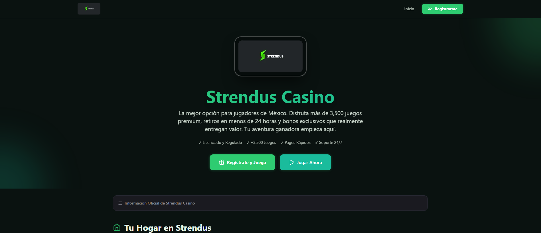 Stored capture of strendus-casino-online-mx.com