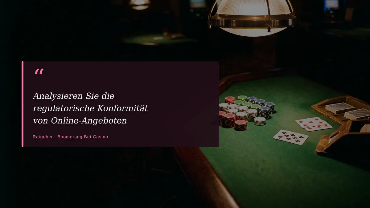 Analysieren Sie die regulatorische Konformität von Online-Angeboten