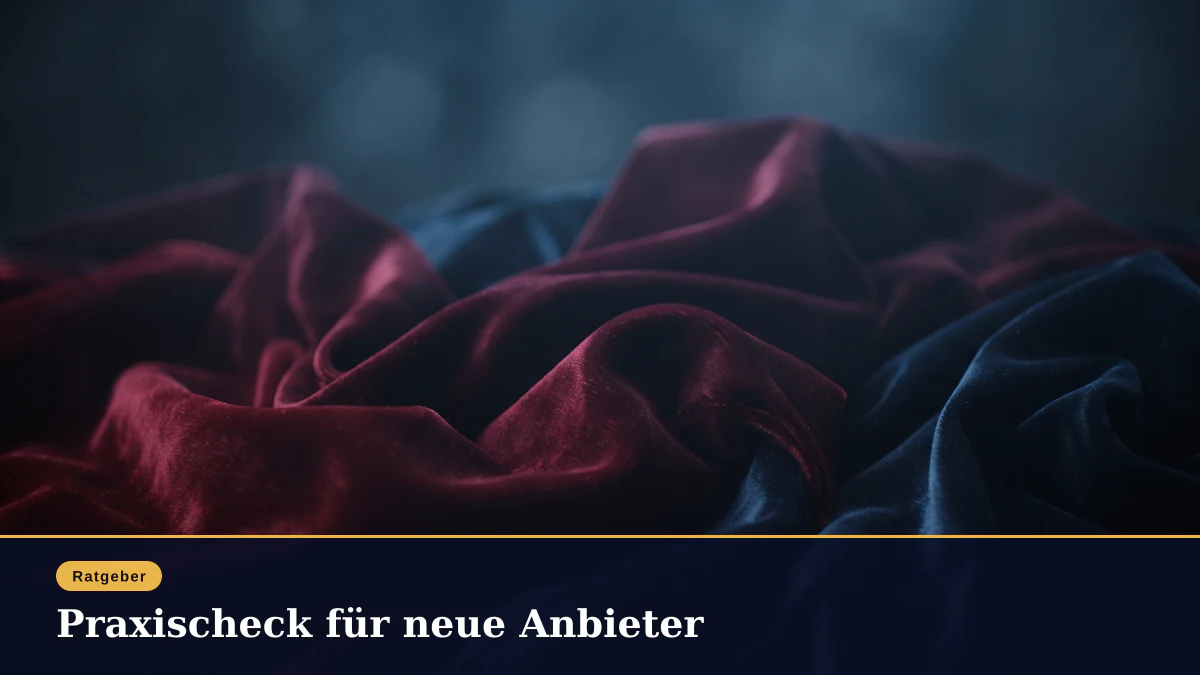 Praxischeck für neue Anbieter