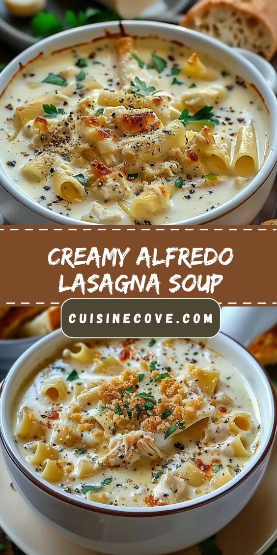 Creamy Alfredo Lasagna Soup – The Ultimate Comfort Dinner