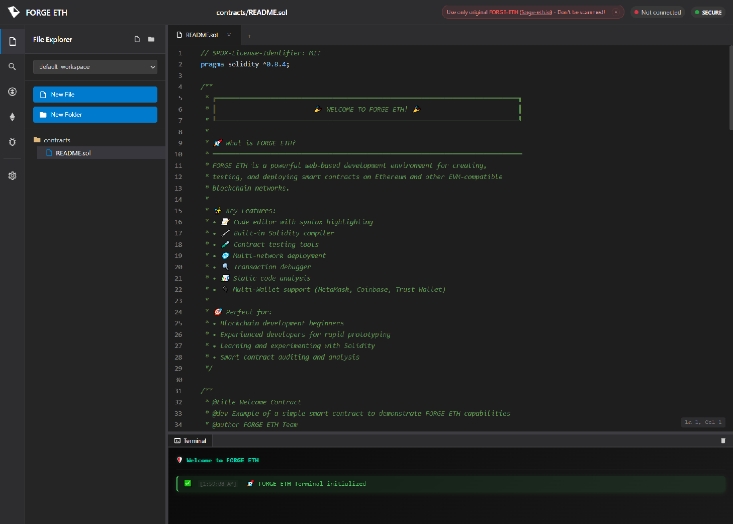 Stored capture of forge-eth.biz