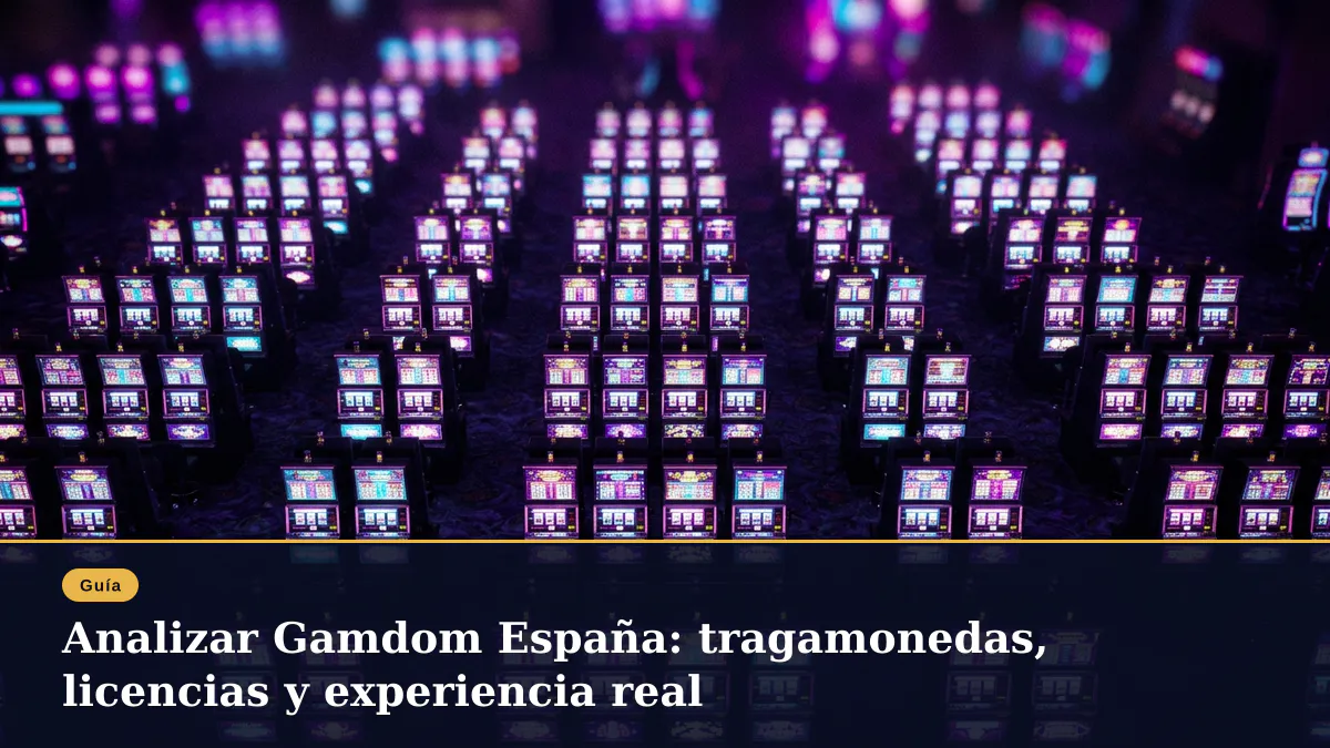 Analizar Gamdom España: tragamonedas, licencias y experiencia real